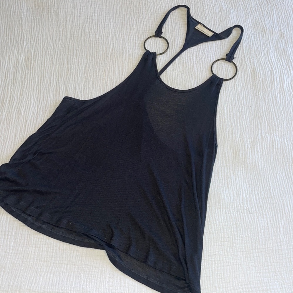 Society for Rational Dress razor back tank top w/ metal loops. Feels like Butta